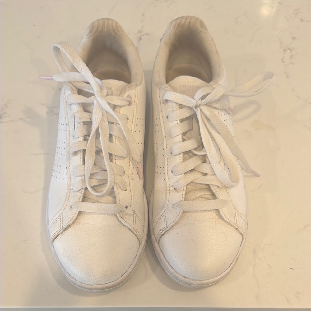 Adidas White Cloudfoam Advantage